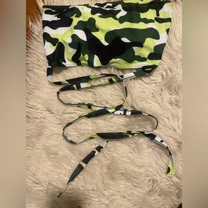 Camp tube bikini top